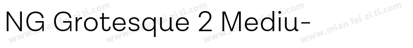 NG Grotesque 2 Mediu字体转换